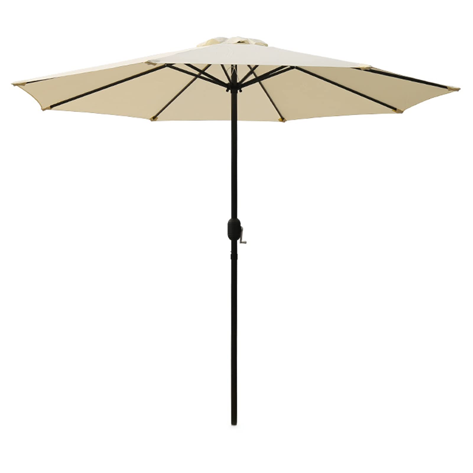 Extra Large Heavy Duty Metal Patio Umbrella - 10ft Waterproof Sun Shade with UV 50+ Protection & Fade Resistant - Freestanding Outdoor Umbrella for Garden, Poolside, Terrace, Sports Events & Ranch (Off-White)
