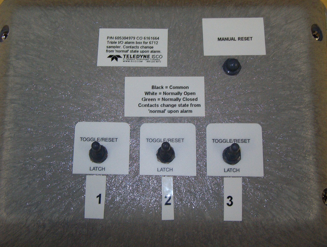 Triple I/O Alarm for 6712, 6712C, 6712FR, Avalanche, and BLZZRD Samplers - High-Performance Monitoring Device for Industrial and Laboratory Use