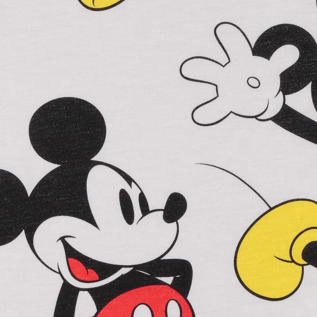 Disney Women's Mickey Mouse Fashion T-Shirt - Cute Mickey & Minnie Mouse Graphic Top with Curved Hem Hi-Lo Short Sleeve | Casual Wear, Theme Parks, Disney Fan Outfits, Gift for Disney Lovers