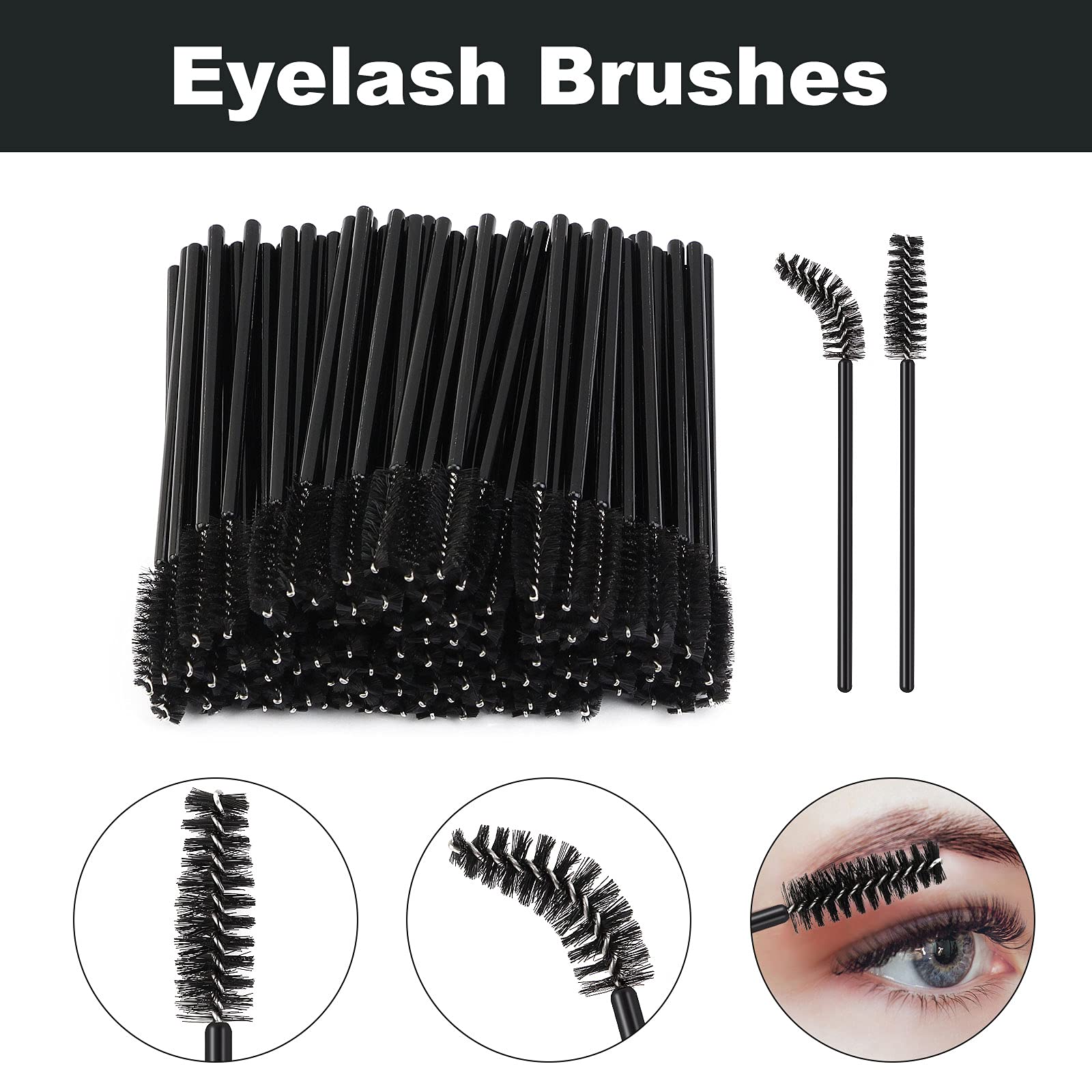 175-Piece Eyelash Extension Packaging Kit - 30 Empty Lash Boxes, 30 False Eyelash Trays, 15 Tweezers & 100 Disposable Mascara Wands (Marble Design) - Perfect for Salon Professionals, Lash Artists & DIY Beauty Enthusiasts