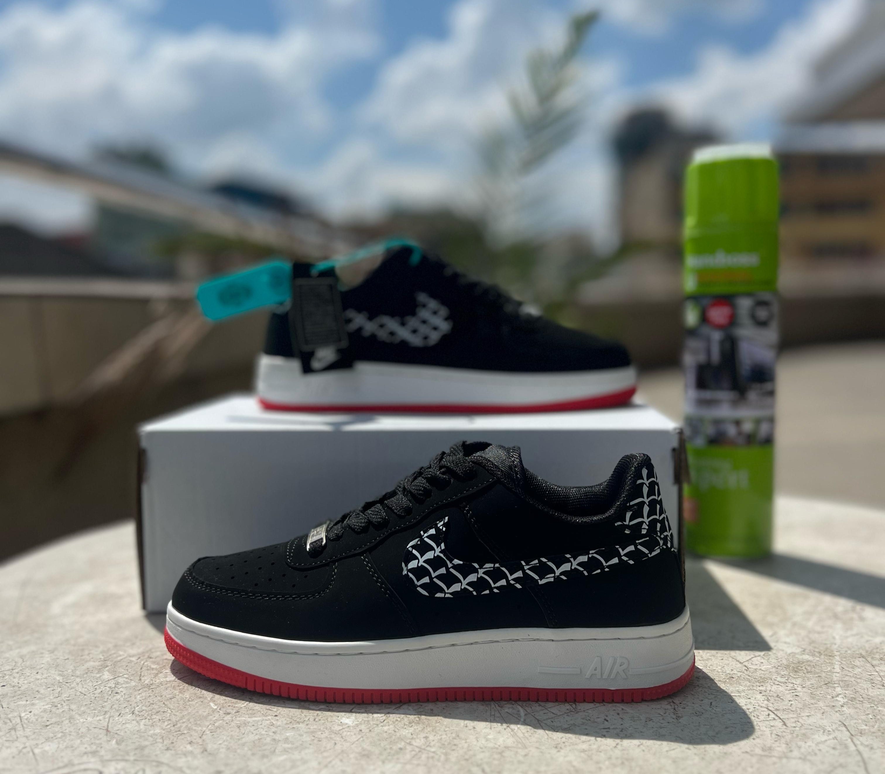 Nike Air Force 1 Low Black White Sneakers - Men's Casual Shoes for Everyday Wear, Street Style & Basketball Court