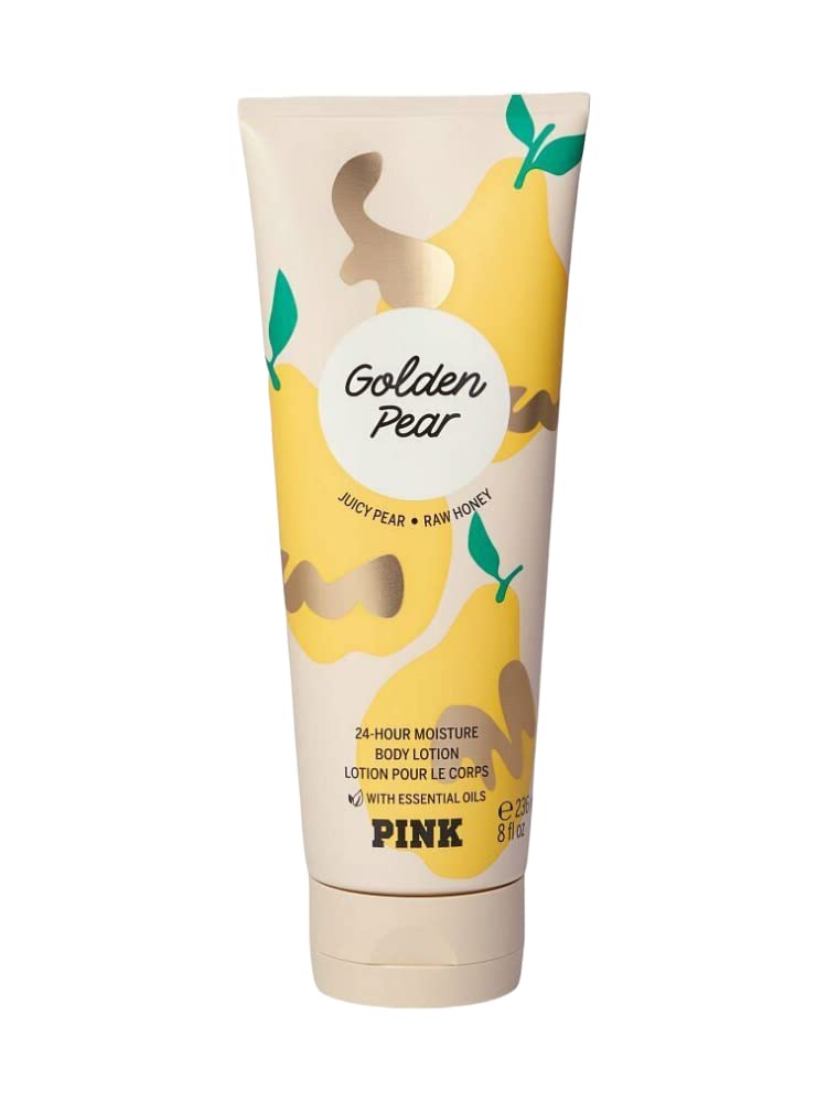 Victoria's Secret Pink Golden Pear Scented Body Lotion 8 Fl Oz - Moisturizing & Fragrant for Dry Skin | Perfect for Daily Hydration & Gift Giving