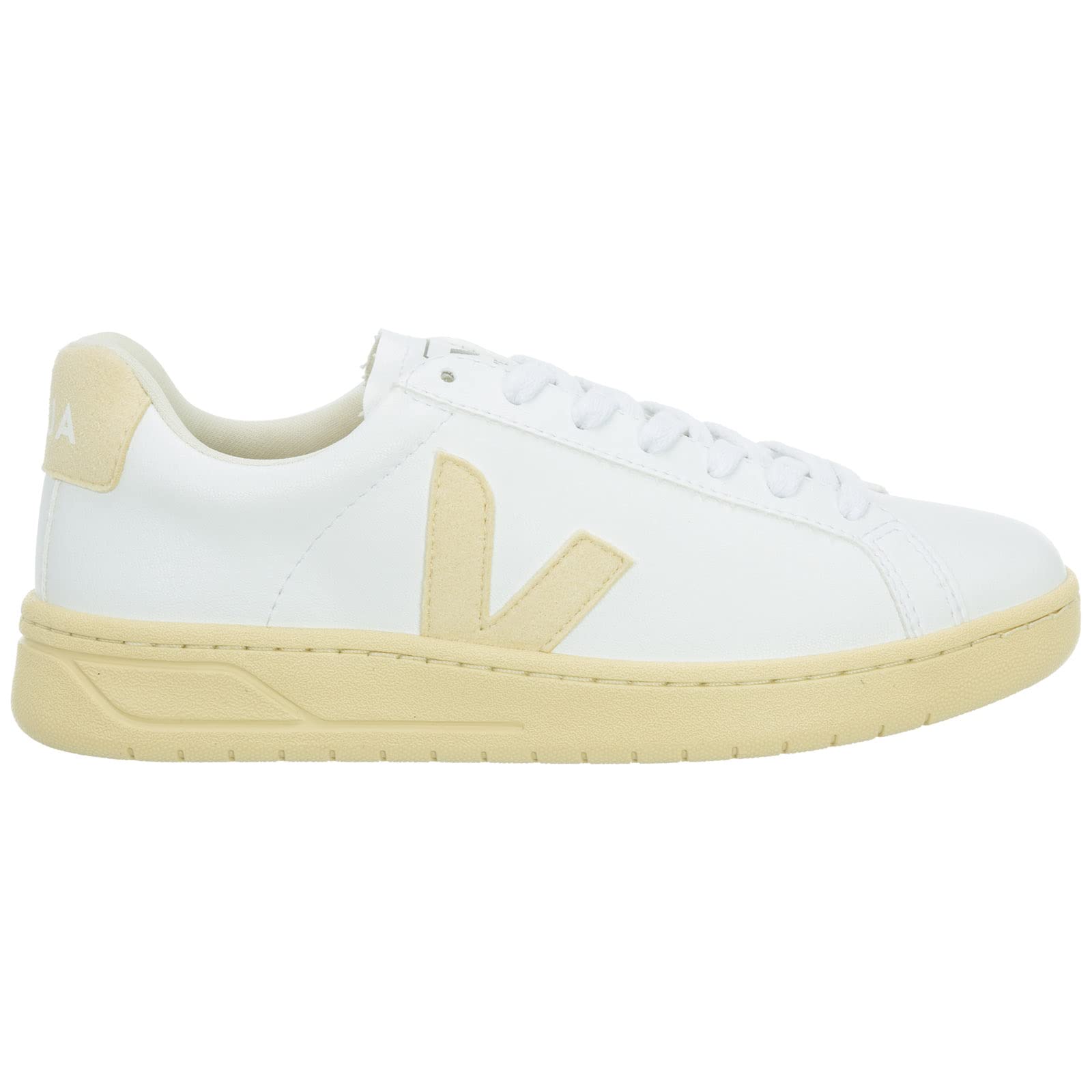 Veja Women's Urca Sneakers - White & Natural Leather Eco-Friendly Casual Shoes for Walking, Travel, and Everyday Wear
