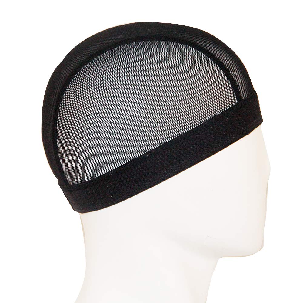 2 Pack Professional Anti-Slip Reusable Mesh Wig Caps - Breathable Wig Dome Cap for Women, Men & Kids (Black, S/M/L/XL/2XL/3XL) - Perfect for Cosplay, Daily Wear & Hair Protection