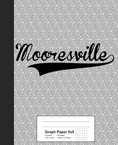 5x5 Graph Paper Notebook - MOORESVILLE Premium Grid Journal for Math, Engineering & Sketching | Weezag 5x5 Grid Paper for School, Office & Creative Projects