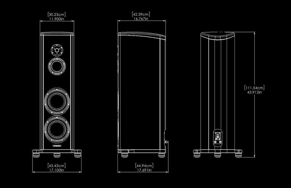 Magico S3 High-End Floorstanding Loudspeaker - Premium Audiophile Sound System for Home Theater & Music Listening