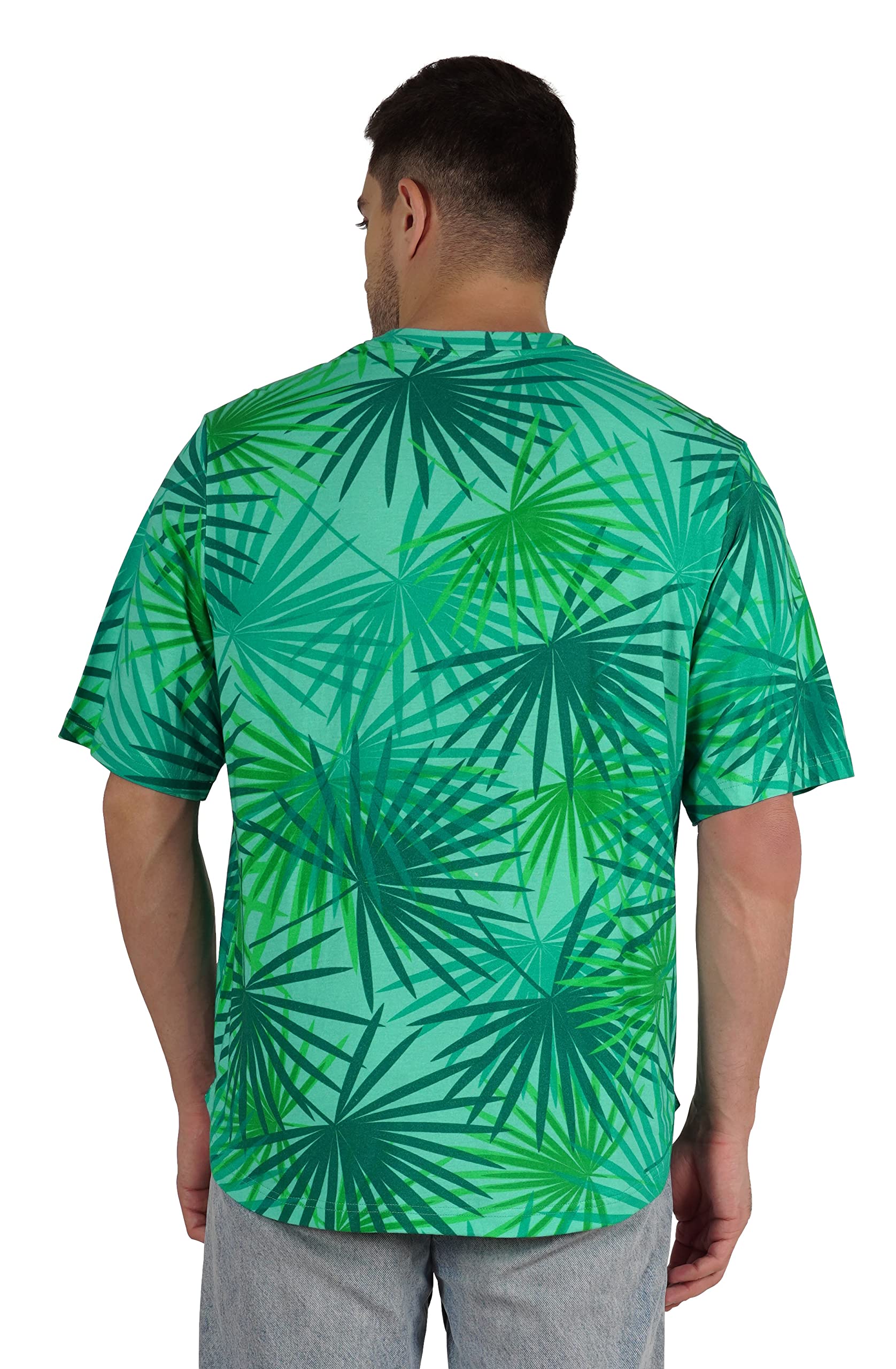 **Inkmeso Men's Half Sleeve T-Shirt - Loose Fit Casual Printed Tee for Beach, Holiday & Everyday Wear - Comfortable Summer Shirt for Outdoor Activities**