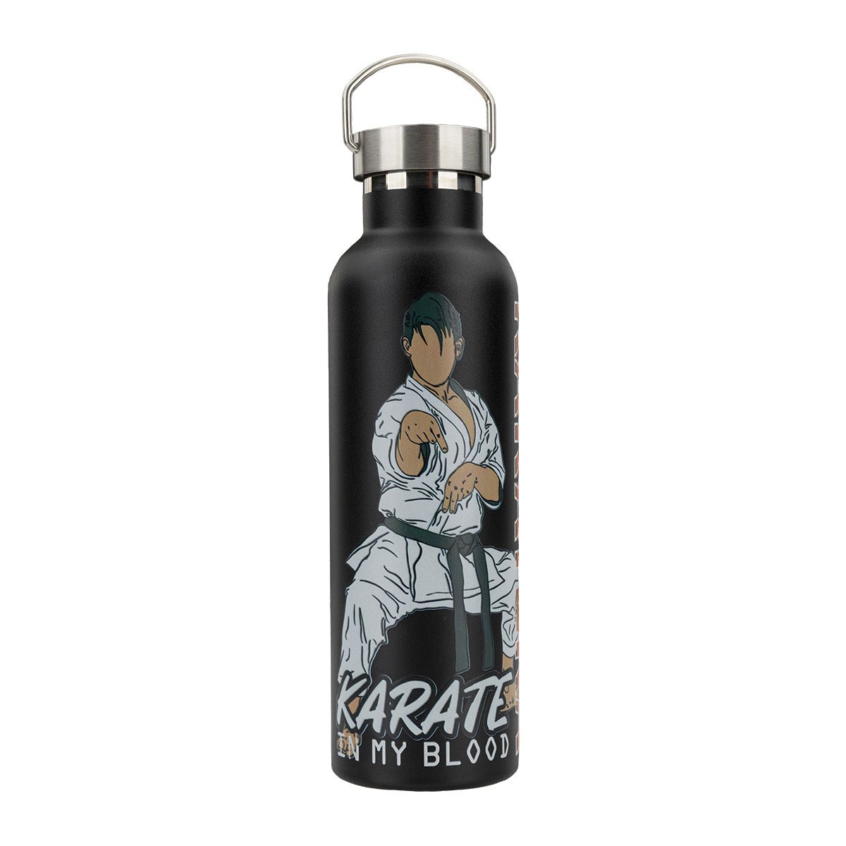 Karate Water Bottle - BPA Free, Leak Proof Sports Bottle for Martial Arts Training, Gym & Outdoor Activities | Perfect for Karate, Taekwondo & MMA Fighters
