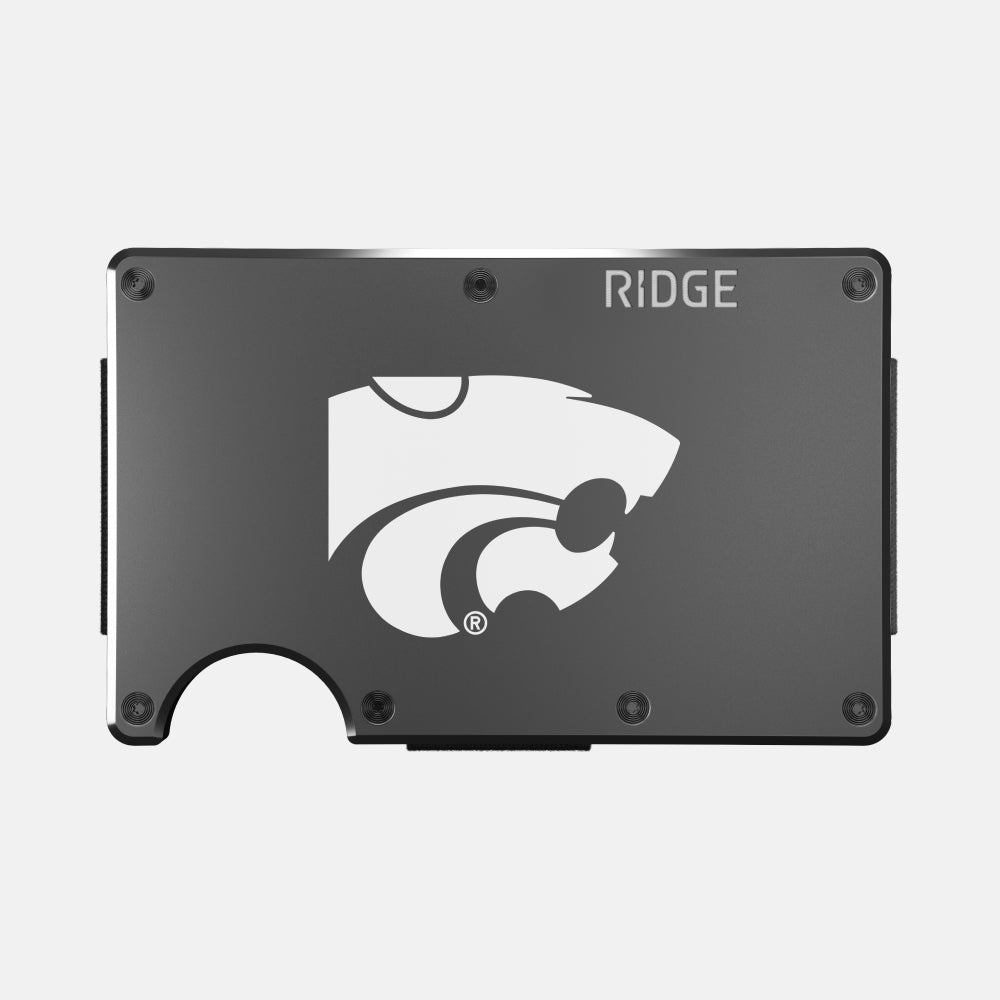Ridge Wallet for Men - Slim RFID Blocking Front Pocket Wallet - Kansas State Wildcats Edition - Perfect for Travel, Everyday Carry & Gifts