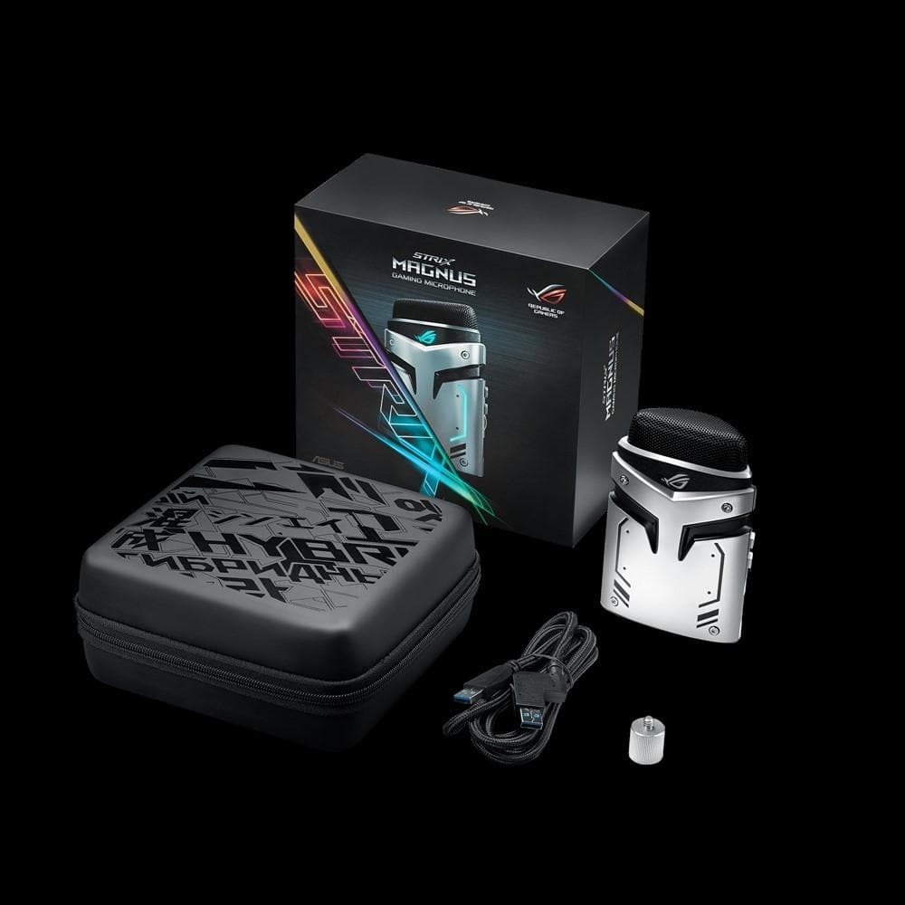 ASUS ROG Strix Magnus Aura USB Gaming Microphone with RGB Lighting - Professional PC Streaming Mic for Twitch, Discord & YouTube (2-Year Warranty) - Perfect for Live Streaming, Podcasting & Voice Chat