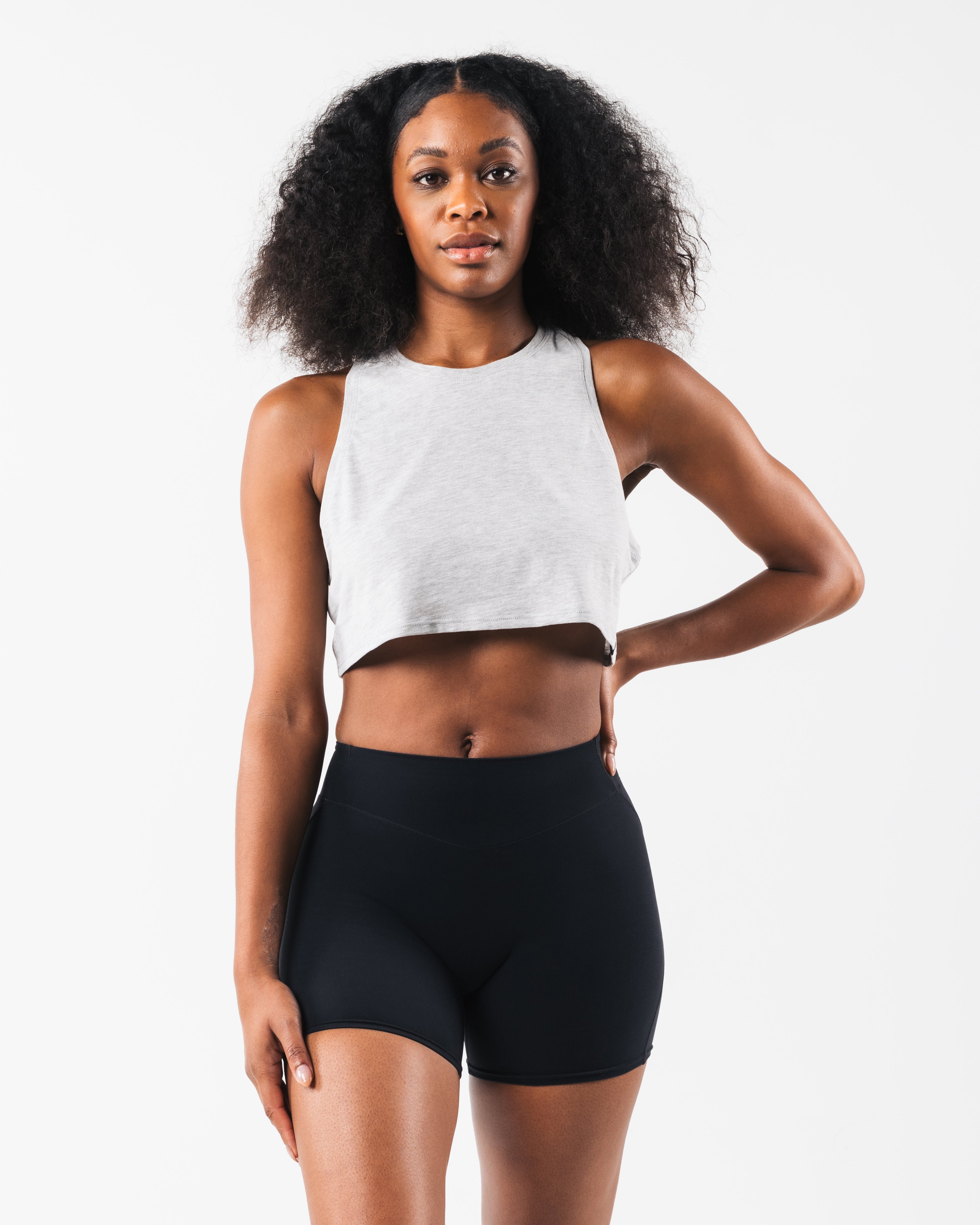 LDB Muscle Tank Top for Women - Soft Heather Cloud Athletic Workout Shirt - Gym, Running, Yoga & Casual Wear