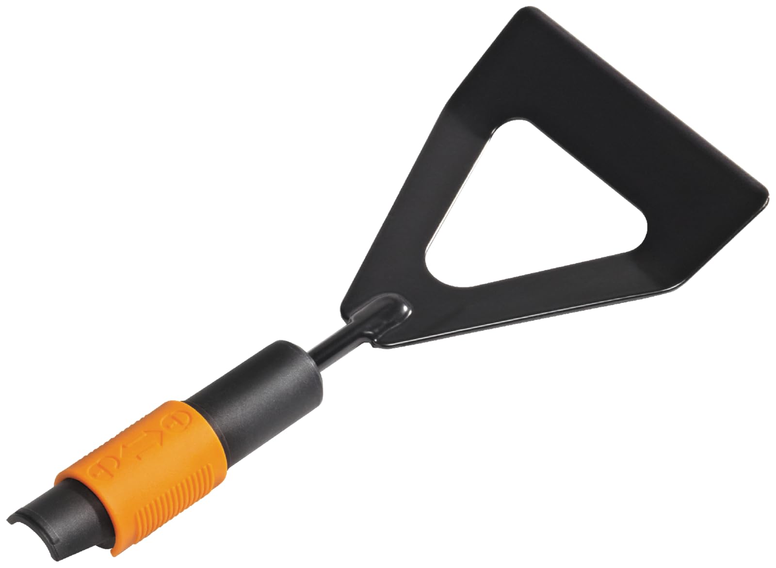 Fiskars QuikFit Dutch Hoe - 12.5 cm Boron Steel Garden Tool Head - Black/Orange (Model 1000676) - Perfect for Weeding and Soil Cultivation in Vegetable Gardens & Flower Beds