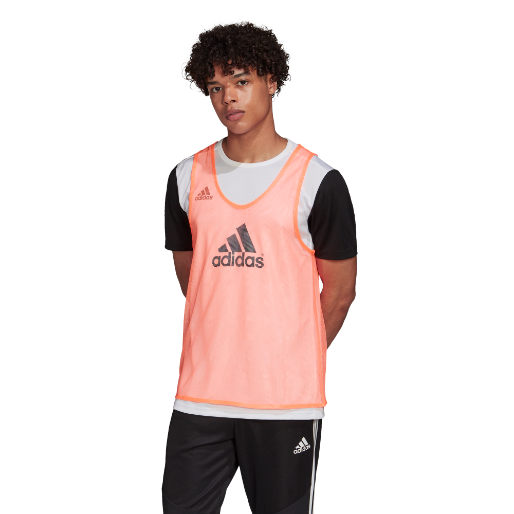 Adidas TRG 14 Training Bib - Coral - Breathable Soccer Practice Vest for Men & Women - Perfect for Football Drills, Team Sports & Outdoor Workouts