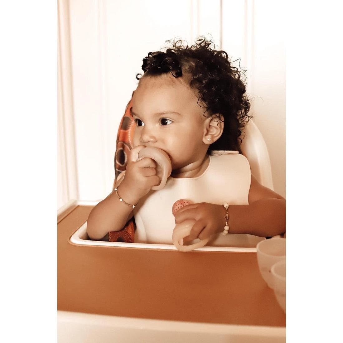 Ali+Oli Silicone Baby Food & Fruit Feeder - 2 Sizes (Oat & Coco Pacifier) - Perfect for Teething Relief & Introducing Solids Safely
