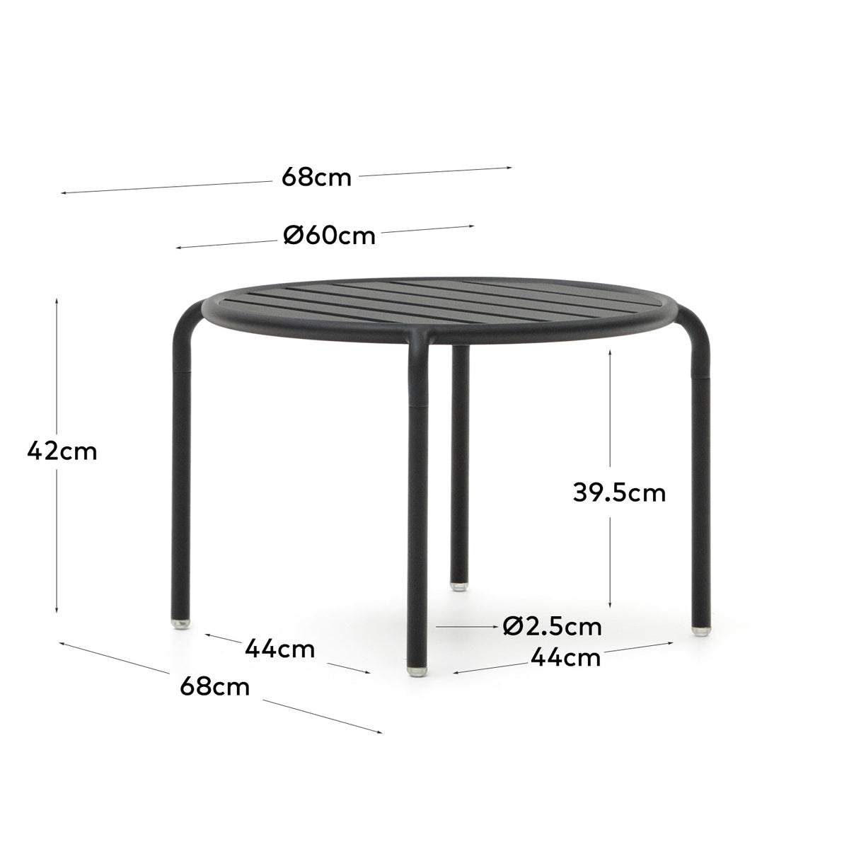 Joncols Outdoor Side Table - Portable Folding Side Table for Patio, Garden, Camping & Picnic - Lightweight & Durable Outdoor Furniture for Drinks, Snacks & Decor