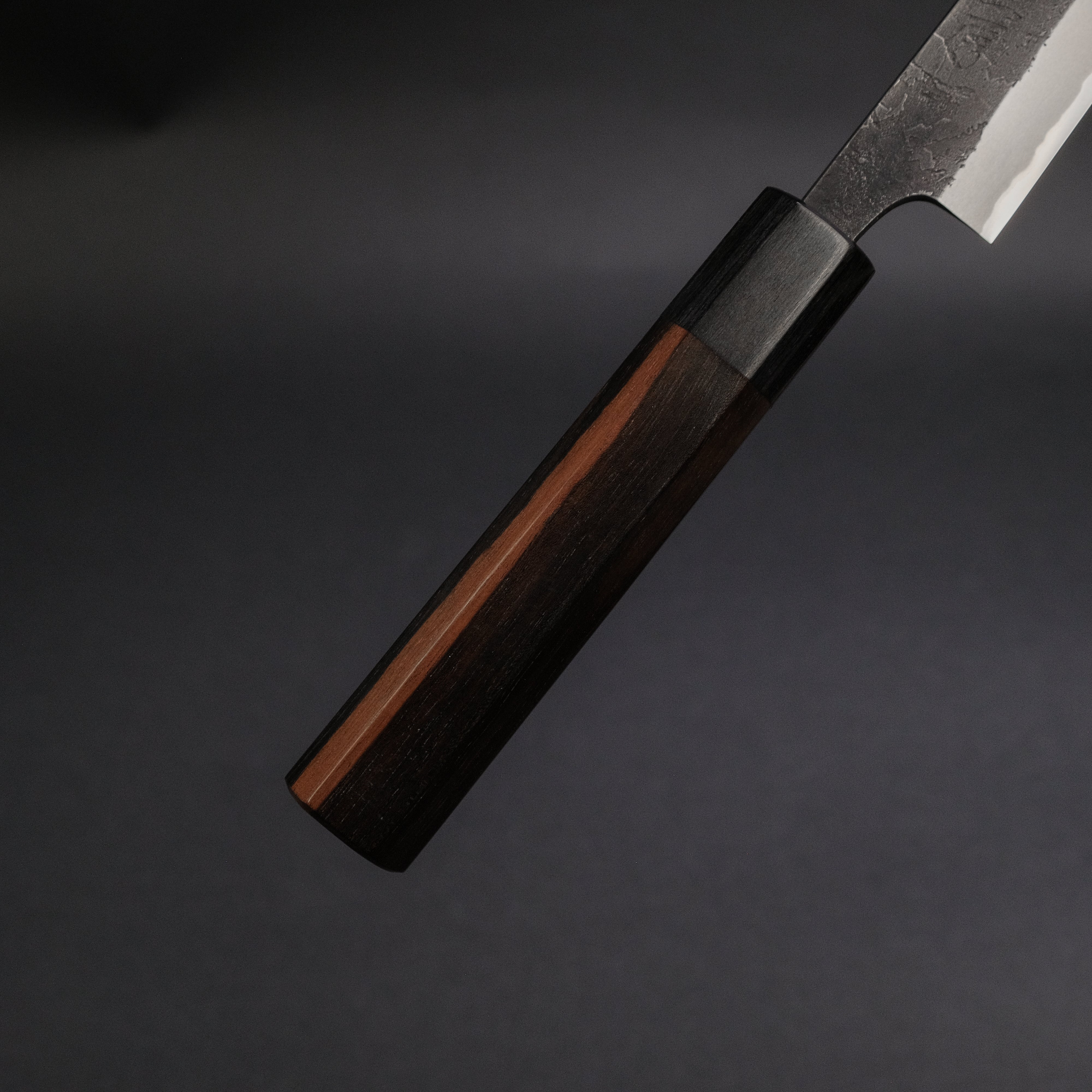 Premium Akifusa Wakui Kurouchi Nashiji Blue #2 Petty Knife 165mm - Handcrafted Japanese Chef Knife with Ebony Wood Handle - Perfect for Slicing, Dicing & Precision Cutting in Professional Kitchens & Home Cooking