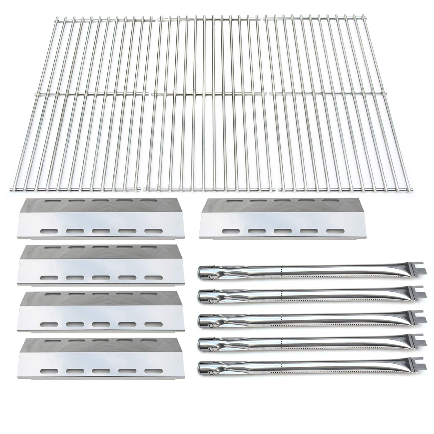 DG210 Replacement Gas Grill Burners Kit for Ducane 30400042, 30400043, 30558501 - Includes Stainless Steel Burners, Heat Plates & Cooking Grid - Perfect for Outdoor BBQ, Backyard Grilling & Patio Cooking