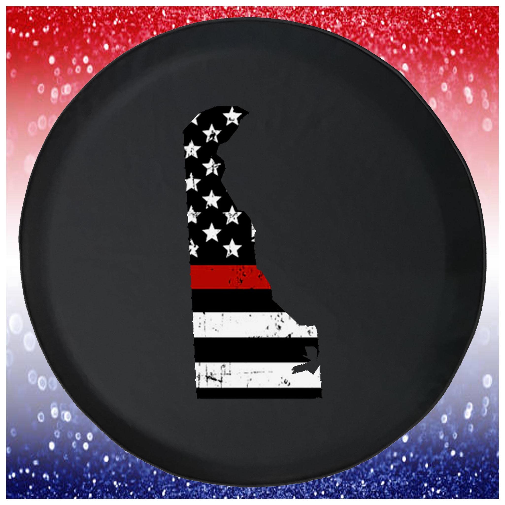 Stylish Black Spare Tire Cover for Trailers, Trucks, SUVs & RVs - 29 Inch Waterproof Accessory for Camping & Road Trips