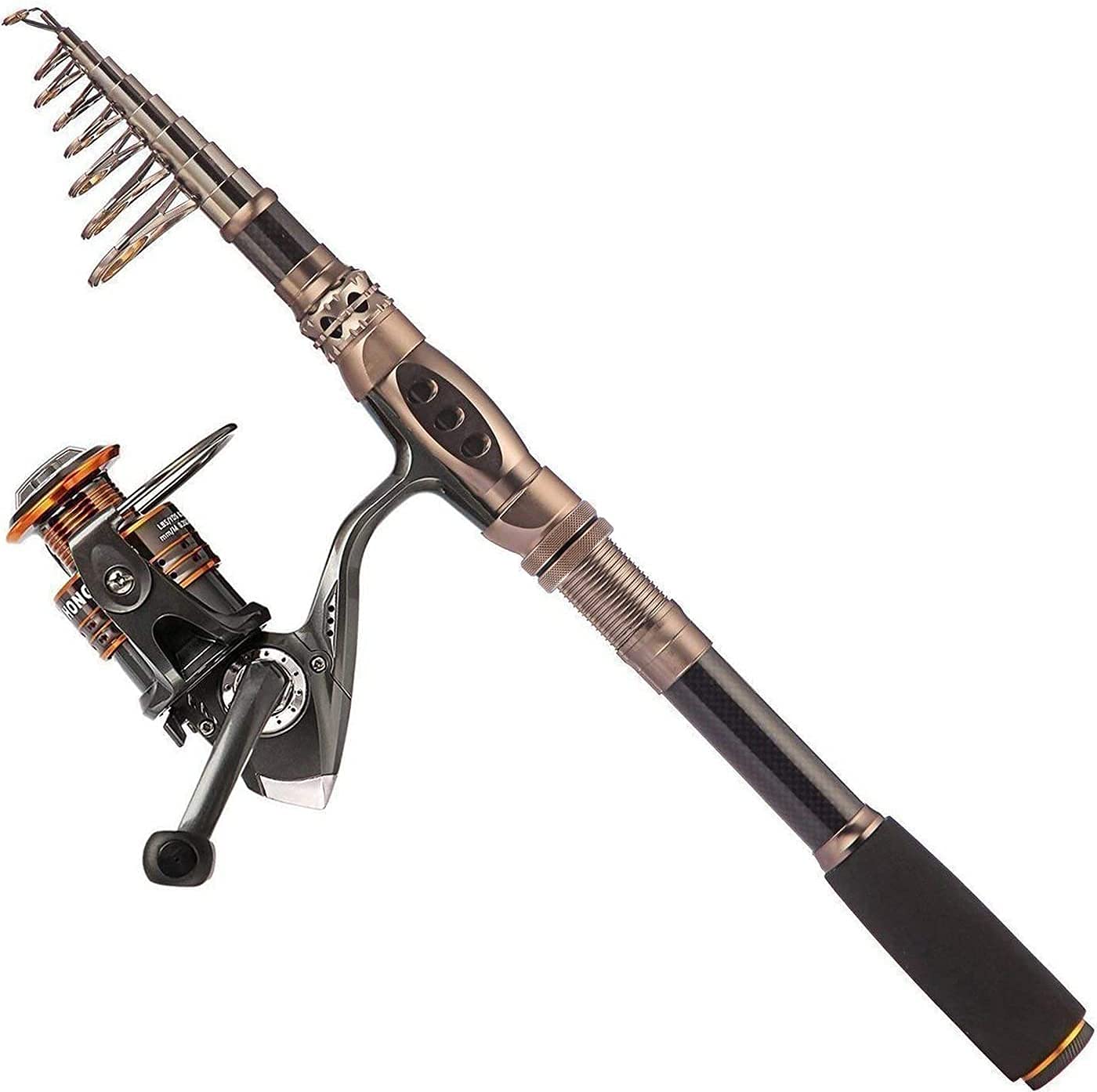 PLUSINNO Fishing Rod and Reel Combos Kit - 212Pcs Saltwater & Freshwater Fishing Tackle Set - Durable Fishing Gear for Bass, Trout, Salmon - Perfect for Shore, Boat, and Kayak Fishing Adventures