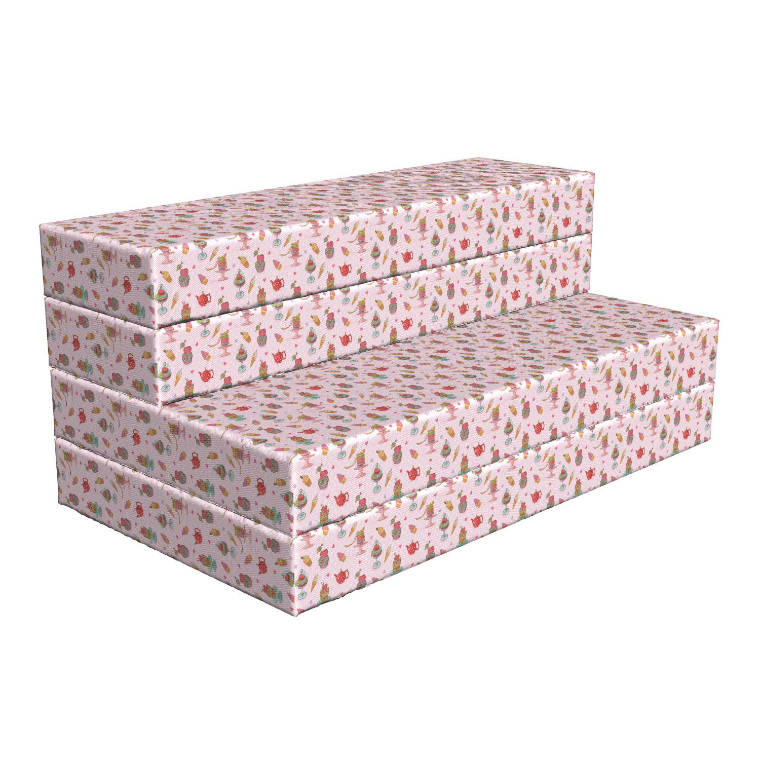 Ambesonne Ice Cream Themed Foldable Mattress - 78.7