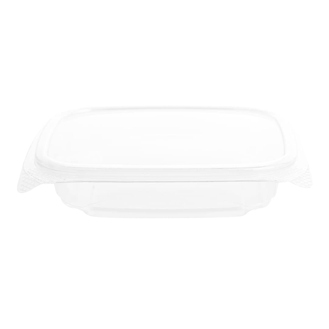 Restaurantware Thermo Tek 8oz Clear Plastic Clamshell Food Containers - 100 Pack Anti-Fog, Freezable, Disposable To-Go Containers for Takeout, Meal Prep & Leftovers | BPA-Free Rectangle Food Storage Containers