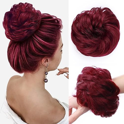 Messy Bun Hair Piece for Women - Synthetic Hair Extensions for Quick & Easy Updos - Perfect for Weddings, Parties & Everyday Styling