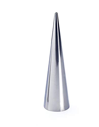 WOIWO 5-Piece Stainless Steel Conical Danish Dough Whisk Set - Professional Croissant Wrapping Tool, Pastry Horn Mold for Baking Bread, Cakes & Danish (Perfect for Bakeries, Home Kitchens & Culinary Schools)