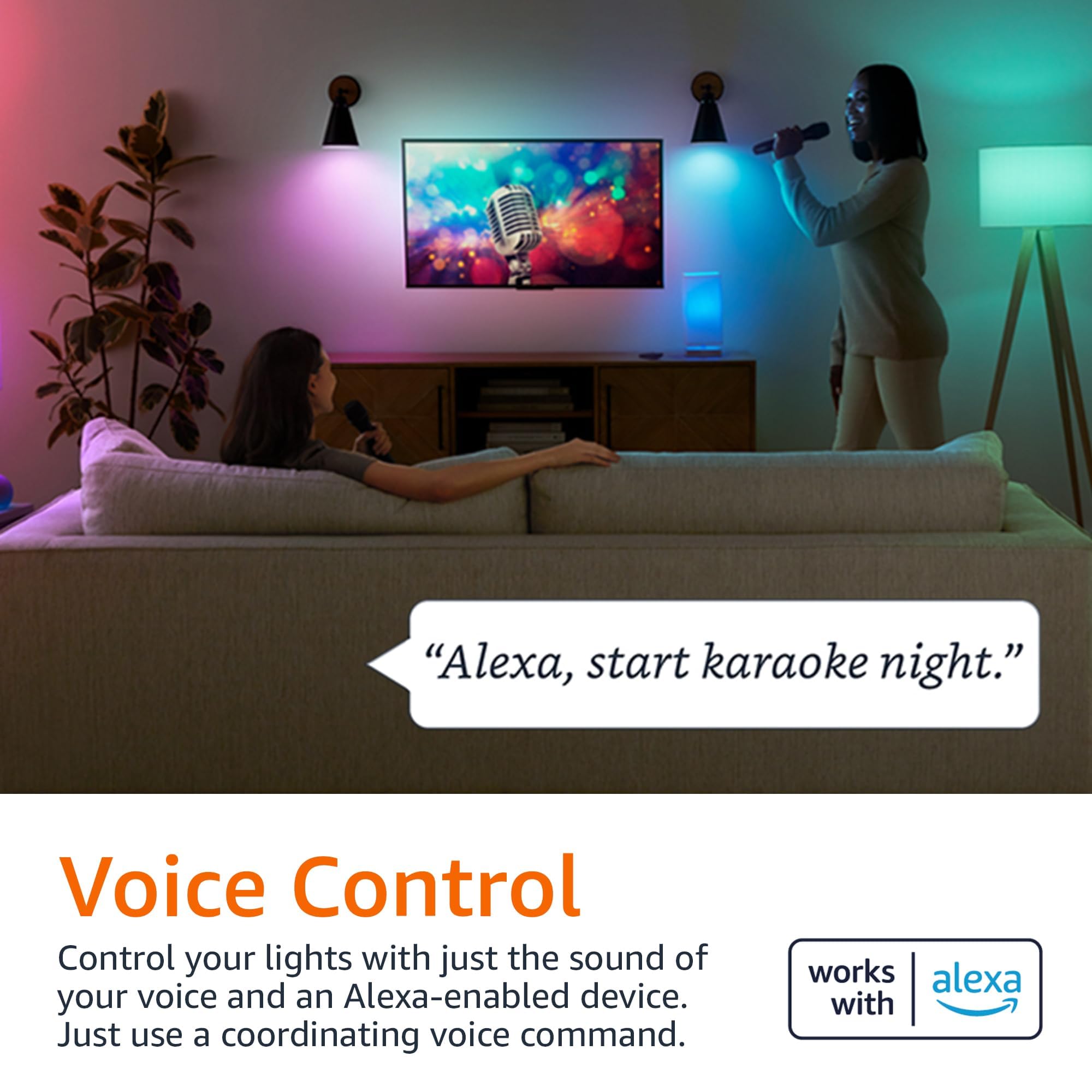 Echo Dot (4th Gen) with Amazon Basics Smart Color Bulb - Smart Speaker & LED Bulb Combo for Home Automation, Music & Lighting Control