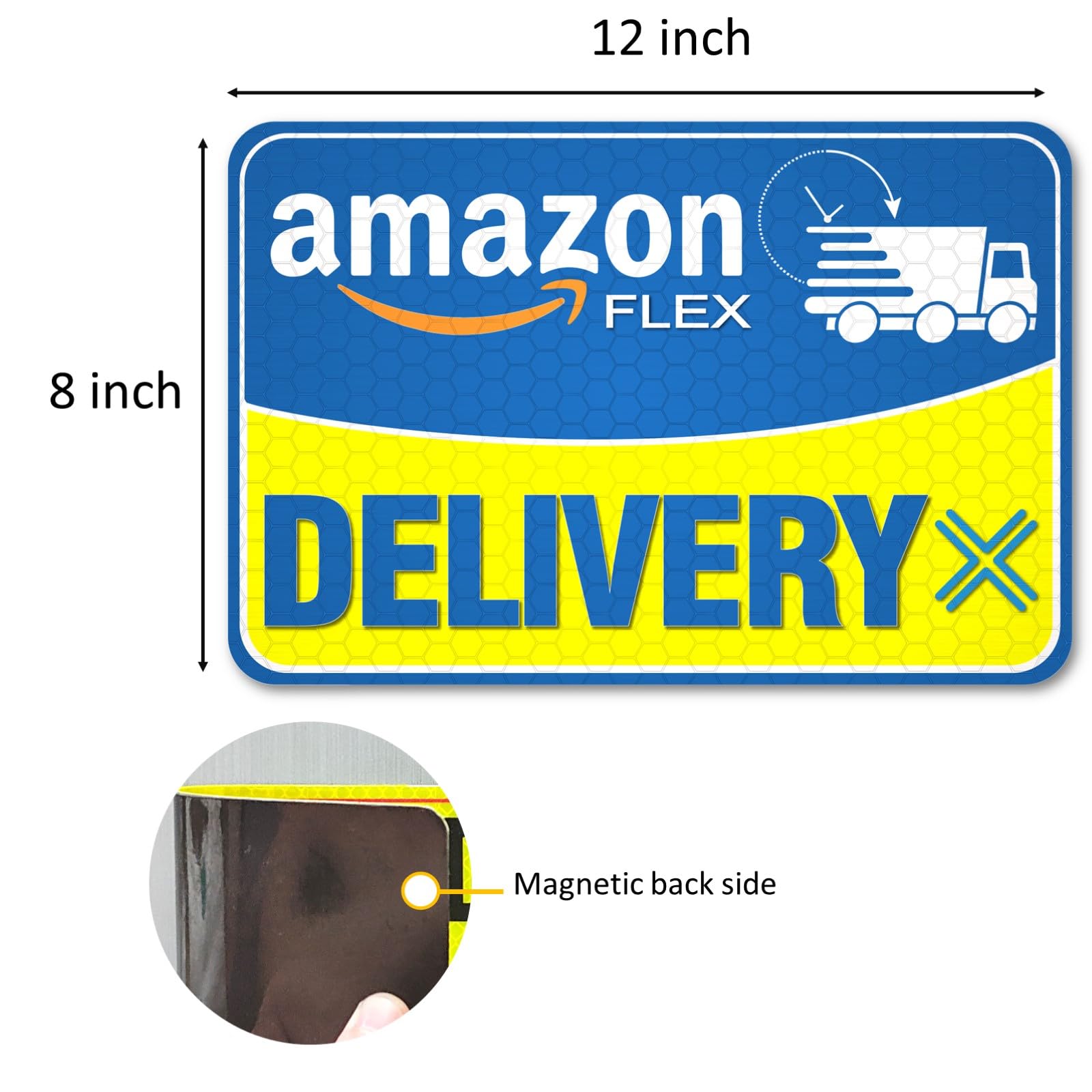 UberEats Reflective Delivery Car Magnets (12
