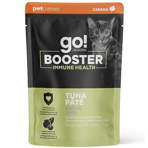 Go! Solutions Immune Health Booster Tuna Pate Wet Cat Food - High Protein Grain-Free Recipe for Adult Cats - Supports Digestive & Immune System - Perfect for Picky Eaters & Sensitive Stomachs