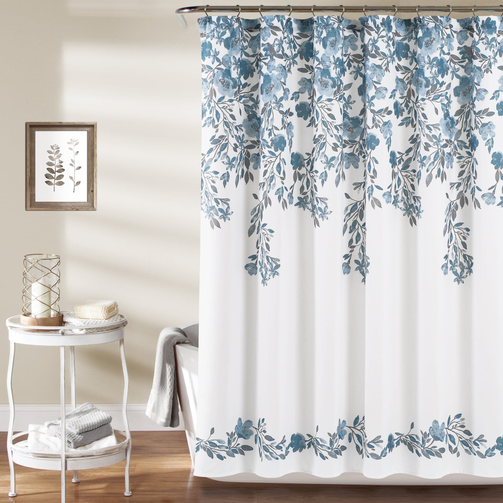Stylish Tanisha Shower Curtain - Waterproof Bathroom Decor with Hooks - Perfect for Modern Homes & Spa-Like Bathrooms