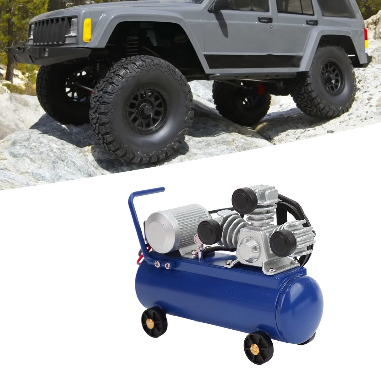 1/10 Scale RC Simulation Air Compressor Accessories - Mini Compressor Parts for Remote Control Crawler Cars | Perfect for Off-Road RC Vehicle Decor & DIY Upgrades