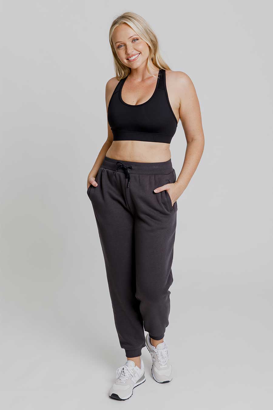 Off Duty Trackpants - Charcoal Black | Comfortable Casual Joggers for Men & Women | Perfect for Lounge, Gym & Streetwear