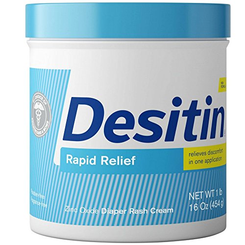 Johnson & Johnson Desitin Maximum Strength Diaper Rash Cream - Rapid Relief Ointment for Babies, 16 oz Jar (Pack of 12) | Pediatrician Recommended for Diaper Rash Prevention & Treatment | Ideal for Newborns, Infants & Toddlers