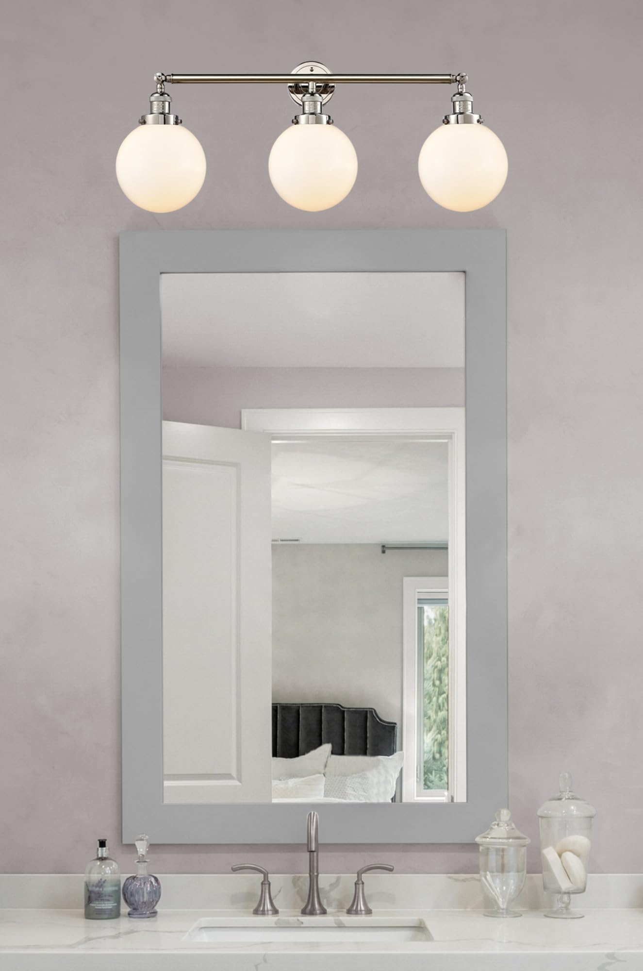 Franklin Restoration Collection 3-Light Bathroom Vanity Fixture - Modern Bathroom Lighting for Home & Hotel Renovations | Perfect for Master Bath, Guest Bath & Powder Room