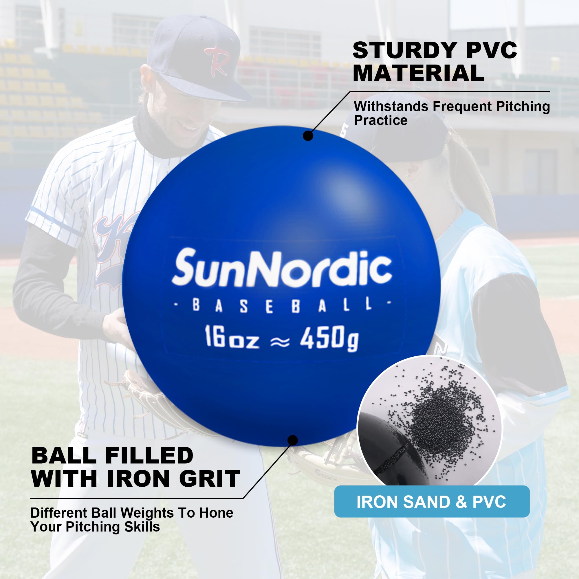 6/9 Pack Plyometric Weighted Baseball Set (3.5-16/35/53/70 oz) - Variable Weight Training Balls for Power Hitting & Pitching Drills - Perfect for Baseball Players, Coaches & Athletes at All Levels - Improve Swing Speed & Arm Strength for Games & Practice