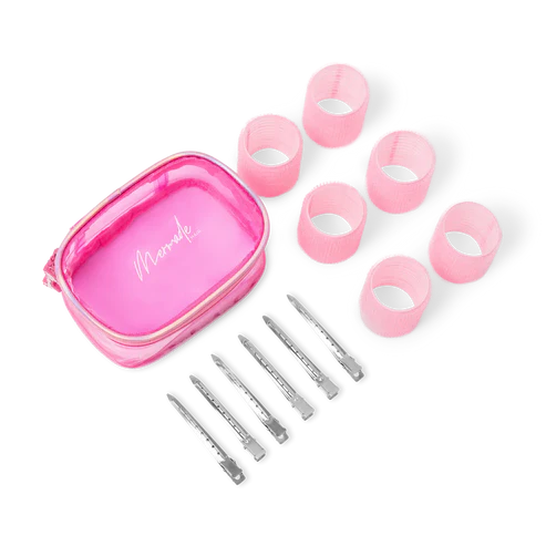 Professional Mermade Hair Velcro Rollers Set - 12 Piece Heatless Curling Kit for Long & Short Hair - Perfect for Salon, Home Styling & Special Occasions