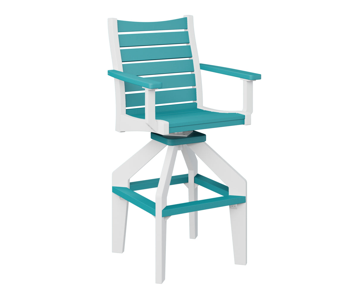 Berlin Gardens Bristol Swivel XT Chair - Heavy Duty Outdoor Patio Dining Chair with 360° Rotation, Weather-Resistant & Comfortable - Perfect for Backyard, Deck, Garden, and Poolside Relaxation