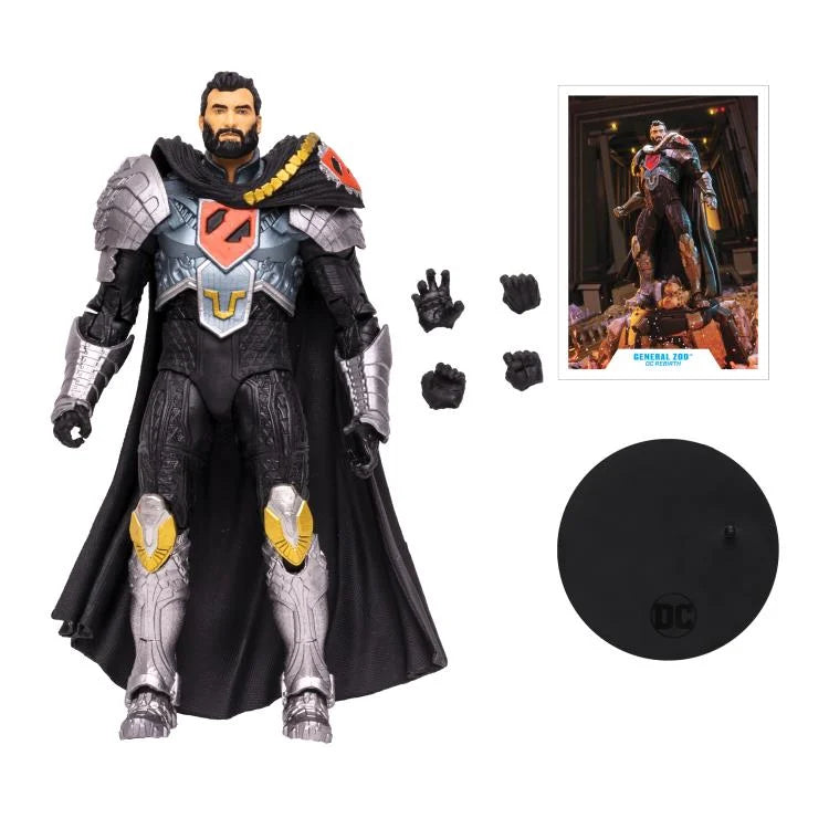 DC Rebirth DC Multiverse General Zod Action Figure - Collectible Superhero Toy for DC Comics Fans | Perfect for Display, Gifts, and Comic Book Collections