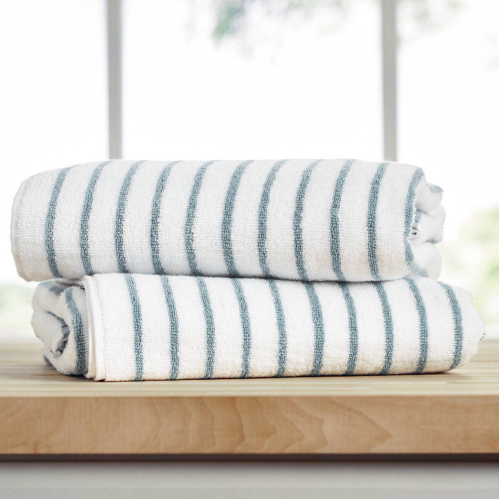 Premium 100% Cotton Cabana Towel Set (2 Pack) - Ultra Soft, Quick Dry, Oversized Beach Towels for Pool, Vacation & Outdoor Use
