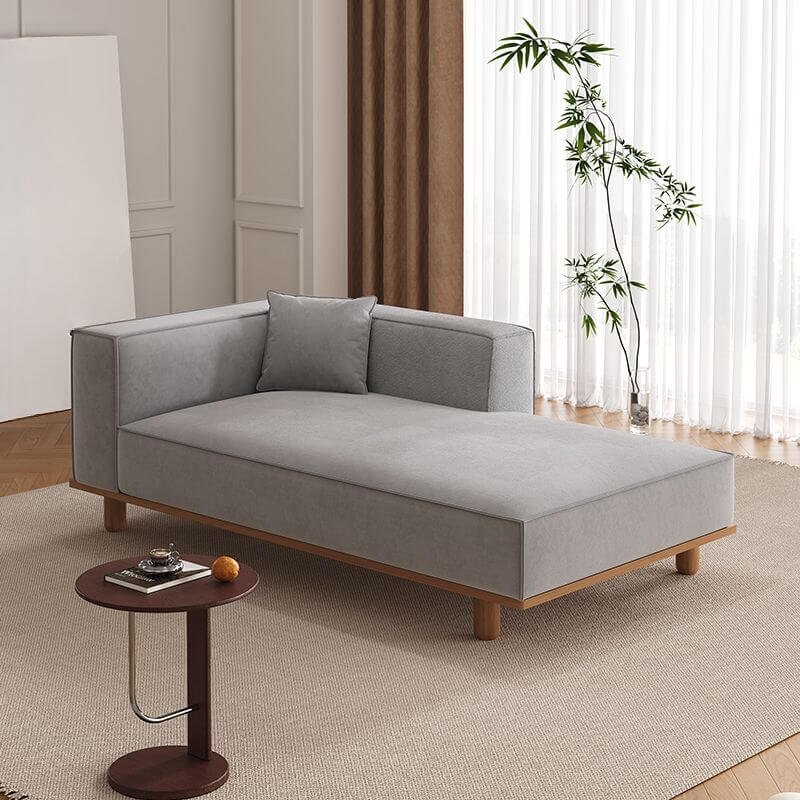 Luxury Upholstered Corner Chaise Lounge Chair - Modern Living Room Furniture for Small Spaces | Perfect for Reading Nook, Bedroom, or Apartment Decor