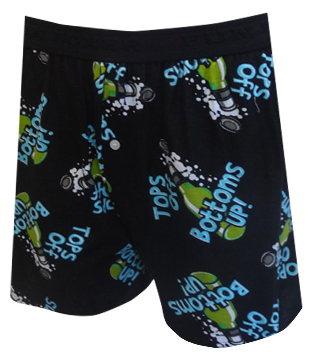 Funny Beer Bottle Boxer Shorts for Men - Cool & Comfortable Underwear for Casual Wear, Parties & Gifts