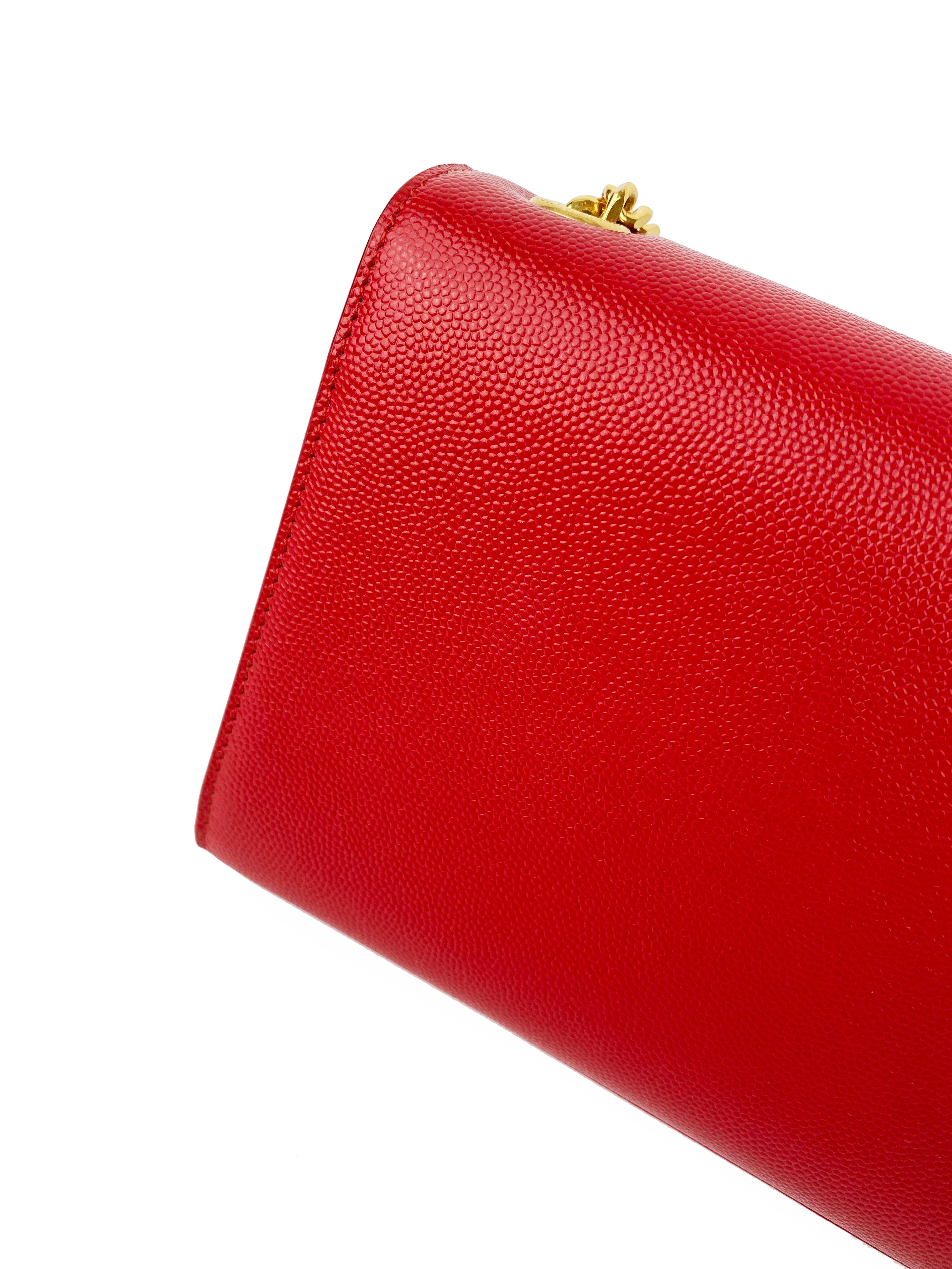 Saint Laurent Small Red Kate Bag - Luxury Crossbody Handbag for Women | Perfect for Evening Parties, Date Nights & Special Occasions
