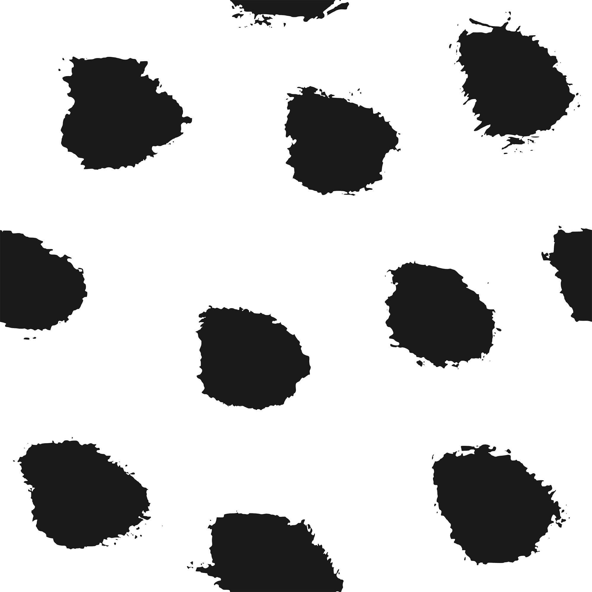 Black and White Dotted Peel and Stick Removable Wallpaper for Teens - Self-Adhesive Decorative Wall Covering for Bedroom, Dorm Room, and Home Decor
