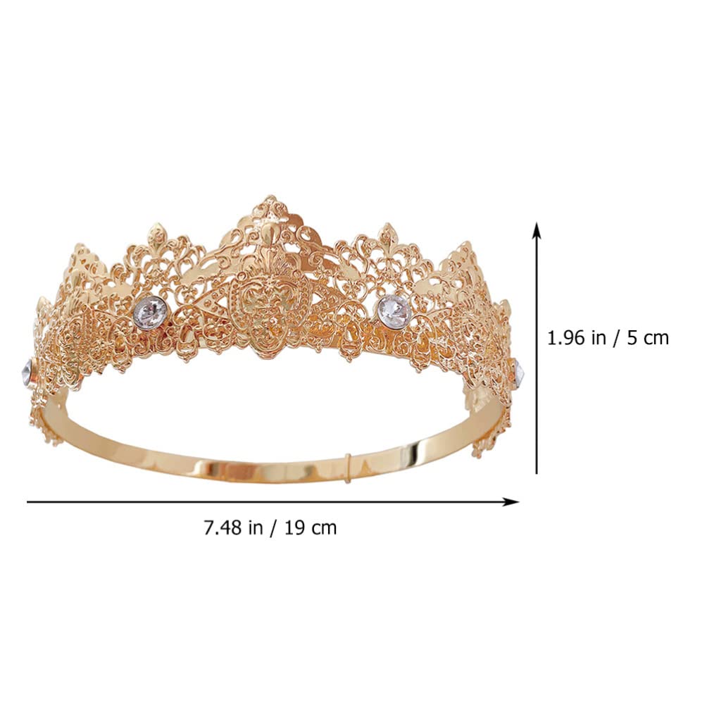 Handcrafted Rhinestone Tiara Crown - Elegant Bridal Hair Accessory for Weddings, Prom & Special Events | Zinc Alloy Hair Ornament with Delicate Design