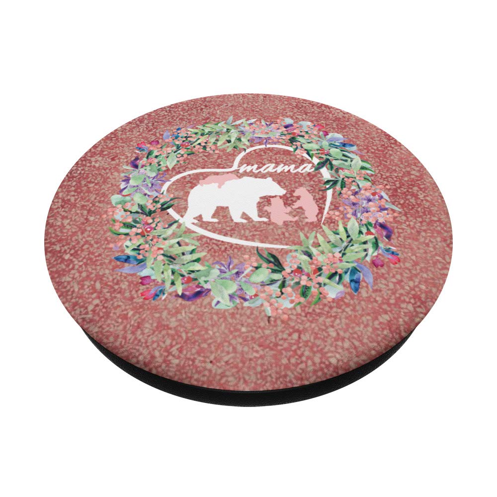 Mama Bear with 3 Cubs Phone Stand - Cute Mother's Day Gift for Women, Mom - Perfect for Desk, Office, Kitchen & Home Decor