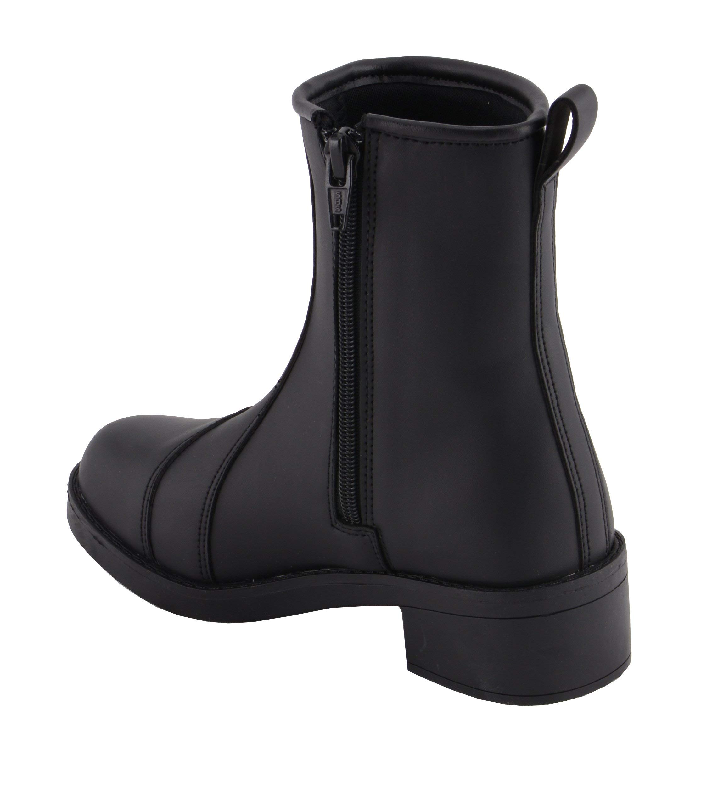Milwaukee Leather MBL9485 Women's Premium Black Leather Motorcycle Boots - Fashion Riding Boots with Toe Cap, Size 11 - Perfect for Motorcycle Riding, Biker Fashion & Outdoor Adventures