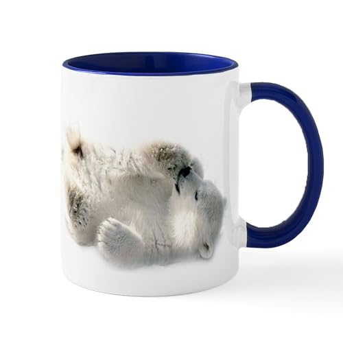 White/Navy Inside - Baby Polar Bear Mugs
