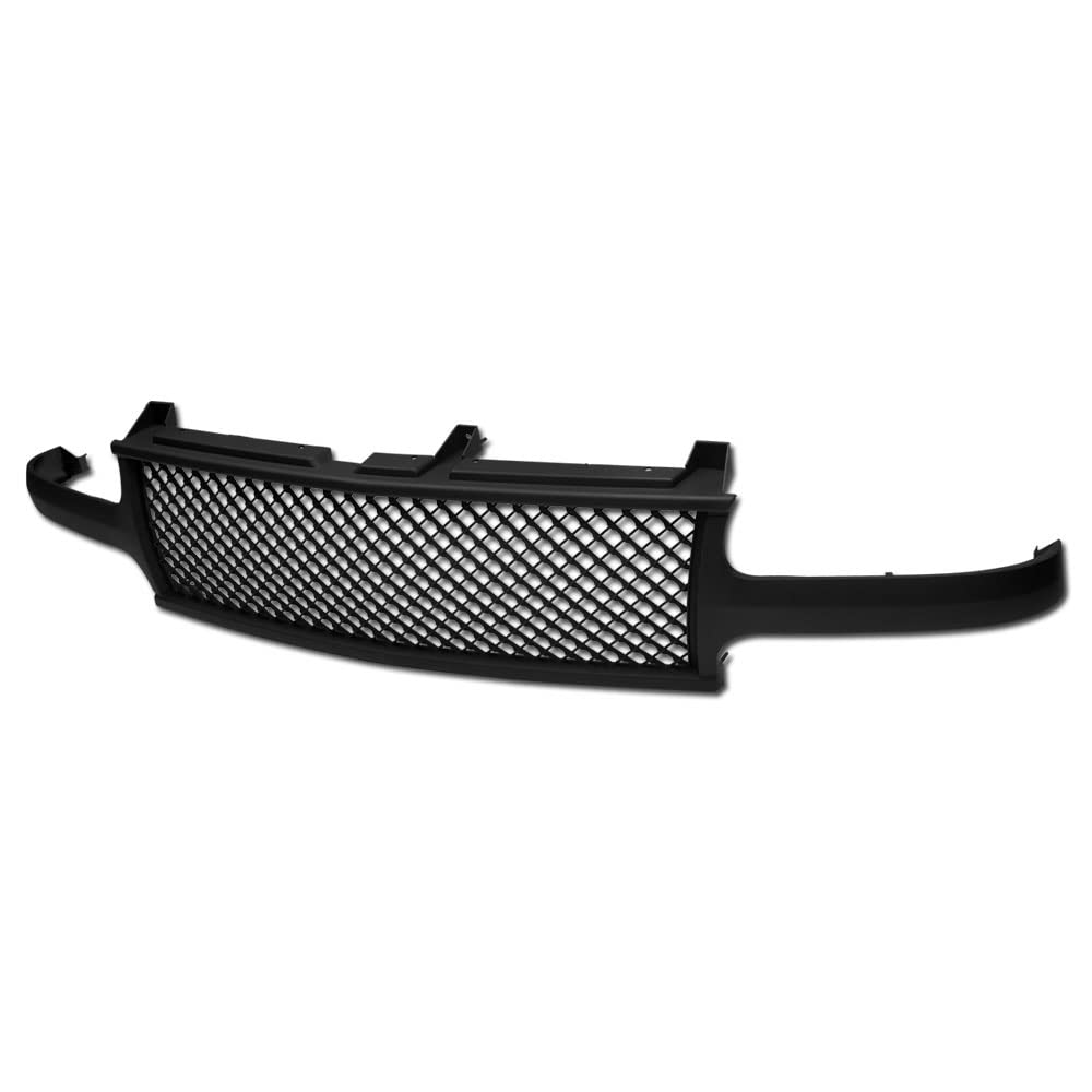 1999-2002 Chevy Silverado 1500 2500 & 2000-2006 Tahoe Suburban Matte Black Mesh Front Bumper Grill Replacement | Heavy Duty Truck Grille Upgrade | Off-Road Protection & Custom Styling  (Note: I removed the product code as it's not SEO-friendly and reorganized the title with proper vehicle model years, added descriptive terms like 