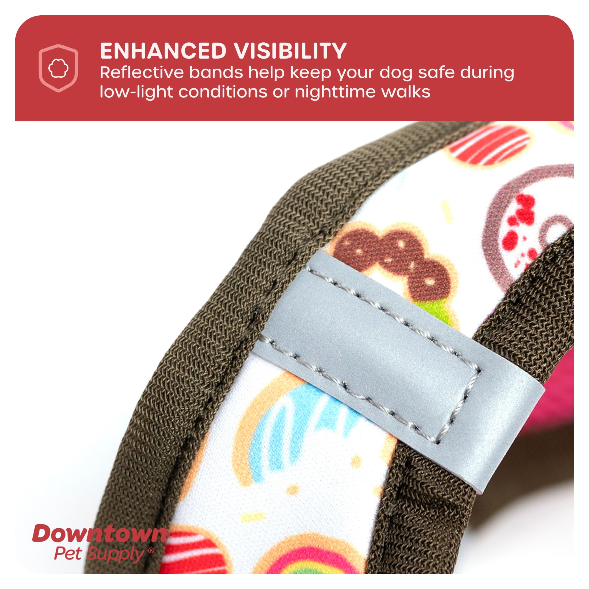 **No-Pull Step-in Dog Harness for Small Dogs | Adjustable Padded Mesh with Reflective Trim | Comfortable & Secure Buckle Strap | Perfect for Walking, Training & Outdoor Adventures**